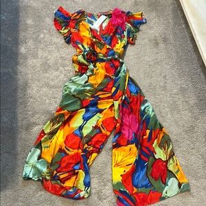 Colorful Floral Women's Jumpsuit